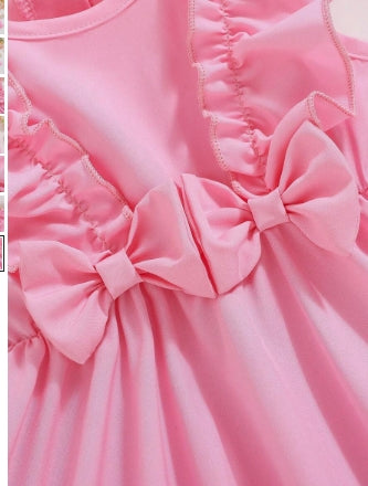 Girls Cute Bow Summer